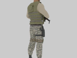 Soldier of Fortune from the Middle East 3D Model