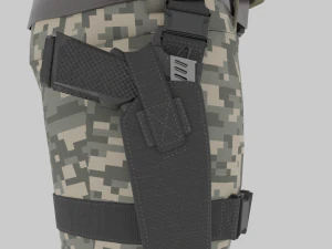 Soldier of Fortune from the Middle East 3D Model