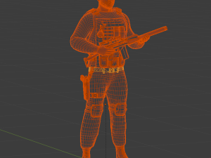 Soldier of Fortune from the Middle East 3D-Modell