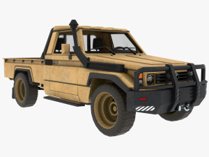 Toyota J75 2 texture pack middle east and camo 3D Model