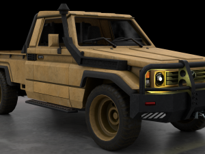 Toyota J75 2 texture pack middle east and camo 3Dモデル