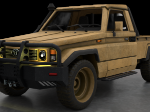 Toyota J75 2 texture pack middle east and camo 3Dモデル