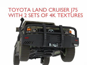 Toyota J75 2 texture pack middle east and camo 3D Model