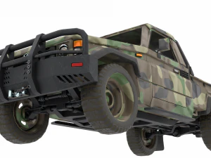 Toyota J75 2 texture pack middle east and camo 3D Model