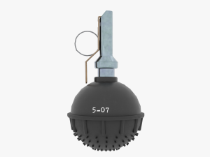Flash grenade Zarya-3 light and sound 3D Model