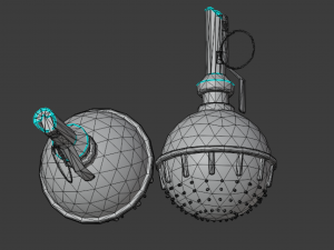 Flash grenade Zarya-3 light and sound 3D Модель
