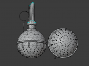 Flash grenade Zarya-3 light and sound 3D Модель
