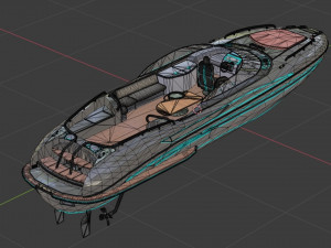 Riva yacht Rivamare 3D Model