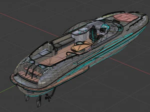 Riva yacht Rivamare 3D Model