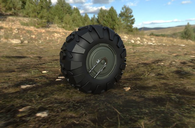 Wheel for Halo truck Modelo 3D .c4d .max .obj .3ds .fbx .stl .blend 