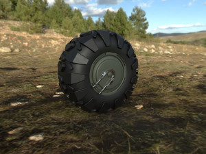 Wheel for Halo truck 3D Model