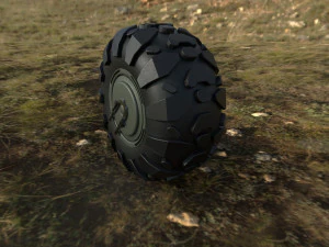 Wheel for Halo truck 3D Model