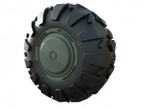 Wheel for Halo truck 3D Model