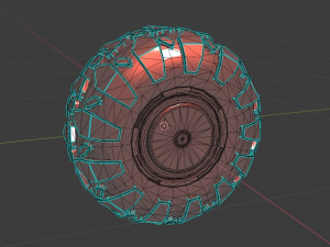 Wheel for Halo truck Modelo 3D