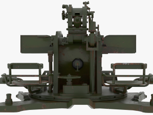 Of ZU-23 anti-aircraft twin-barreled autocannon 3D Model