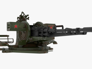 Of ZU-23 anti-aircraft twin-barreled autocannon 3D Model