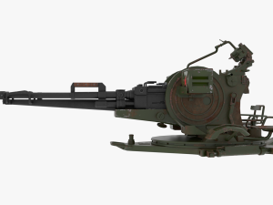 Of ZU-23 anti-aircraft twin-barreled autocannon 3D Model