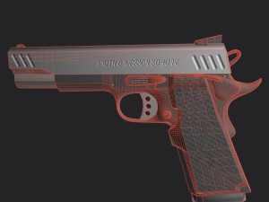 Smith Wesson semi-automatic pistol Modelo 3D