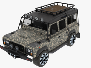 Land rover Defender Camo edition 3Dモデル