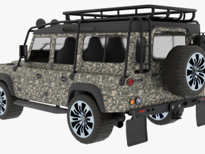 Land rover Defender Camo edition 3Dモデル