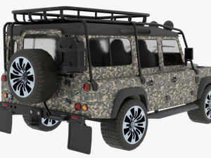 Land rover Defender Camo edition 3Dモデル