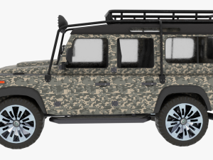Land rover Defender Camo edition 3Dモデル