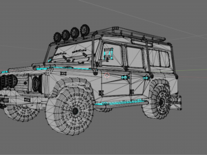 Land rover Defender Camo edition 3Dモデル