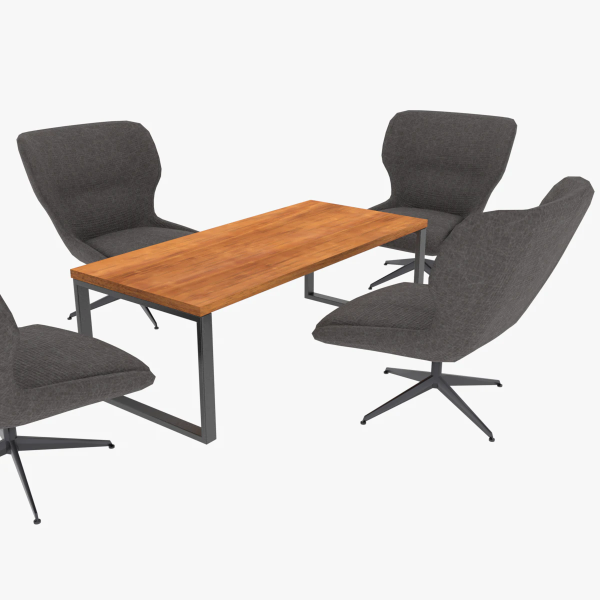 Conference space with 4 texture set 3D Model .c4d .max .obj .3ds .fbx .stl .blend 