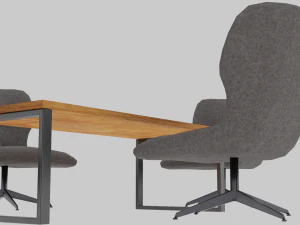 Conference space with 4 texture set 3D Model