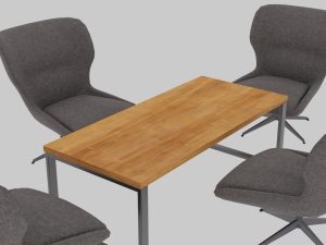 Conference space with 4 texture set 3D Modell