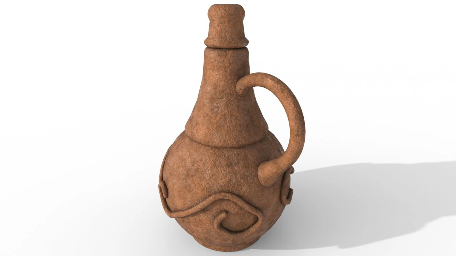 점토 용기 3D 모델 .c4d .max .obj .3ds .fbx .stl .blend 