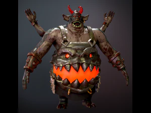 トロル戦士 3Dモデル