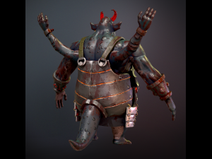 Troll-warrior Modello 3D