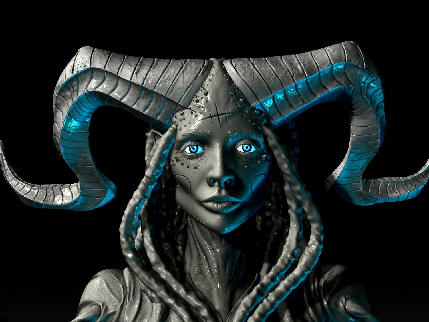 Demonwomen 3D Model .c4d .max .obj .3ds .fbx .stl .blend 