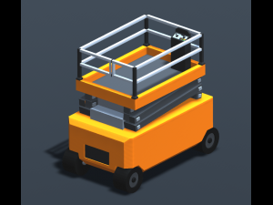 Low-Poly Warehouse Props Model 3D