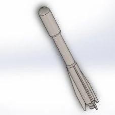 Space Rocket 3D Print Model .c4d .max .obj .3ds .fbx .stl .blend