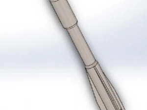 Space Rocket 3D Print Model