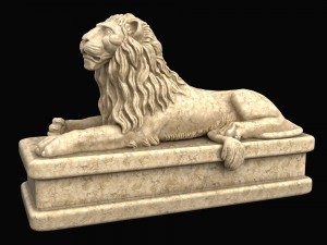 Lion statue 3D 모델
