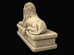 estatua de le&oacute;n Modelo 3D