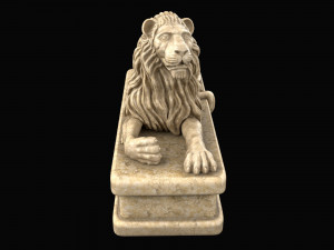 Lion statue 3D 모델