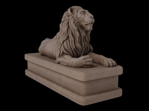 Lion statue Modelo 3D