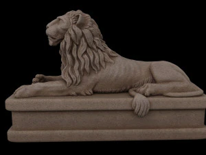 Lion statue 3D Model