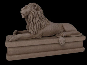 Lion statue 3D Model