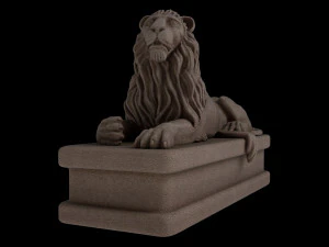 Lion statue 3D Model