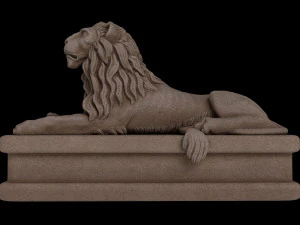 Lion statue 3D Model