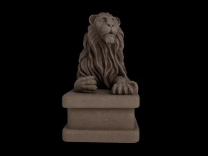 Lion statue 3D Model