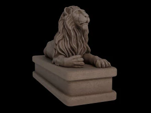 Lion statue 3D Model
