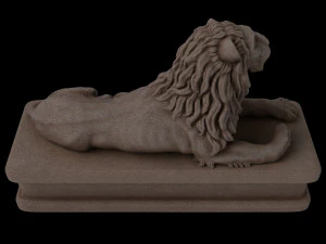 Lion statue 3D Model