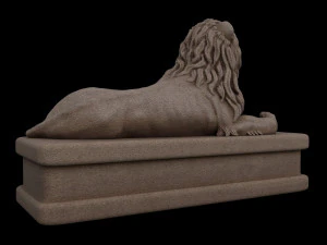 Lion statue 3D Model