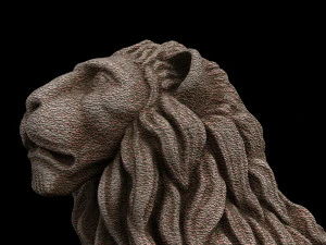 Lion statue 3D Model